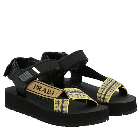 prada flat sandals|sandal prada original.